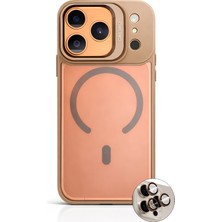 Velvoria iPhone 17 Pro 6.3'' Cyrenn Magsafe Kılıf + Lens Koruyucu Kum Beji