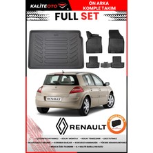 Renault Megane 2 Hatcback 2009 Model Bagaj Havuzu+Paspas Takımı Full Set+Hediyeli