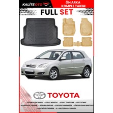 Toyota Corolla C Hatchback 2001-2006 4d Bagaj ve Pro Serisi Havuzlu Bej Paspas Takımı