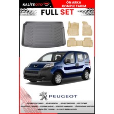 Peugeot Bipper 2011 Model 4d Bagaj ve Pro Serisi Havuzlu Bej Paspas Takımı