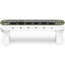 Graphtech Graph Tech PS-8863-C0 Resomax Nv2 String Saver Tune-O-Matic Köprü - 6mm Krom (Profesyonel) | 6mm Büyük Post Uyumu, Hafif Resomax Alaşımı ve Artırılmış Sustain Performansı