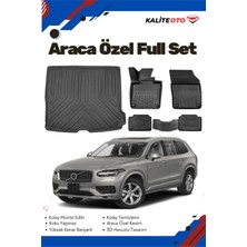 Volvo XC90 5 Koltuk 2021 Model Yumuşak Paspas+Bagaj Havuzu Seti