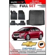 Chevrolet Cruze Sedan Tek Kulak 2014-2015-2016 Model Bagaj Havuzu+Paspas Takımı Full Set+Hediyeli