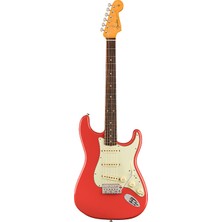 Fender 0110250840 American Vintage Iı 1961 Stratocaster Elektro Gitar (Fiesta Red) | Gülağacı Klavye 1961 Dönemine Sadık Kırmızı Cila ve Pure Vintage Manyetikler