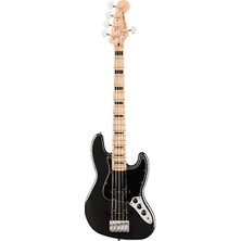 Squier 0378753565 Affinity Active Jazz Bass V 5 Telli Gitar (Black Metallic) | 5 Telli Aktif Bas Metalik Siyah ve Akçaağaç Klavye
