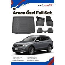 Volkswagen Tiguan 2018 Model Yumuşak Paspas+Üst Bagaj Havuzu Seti