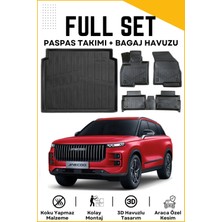 Jaecoo 7 4x2 2025 Model Birebir Uyumlu Bagaj Havuzu+Paspas Seti