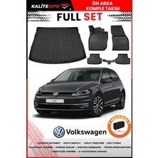 Volkswagen Golf 7 2013-2014-2015-2016 Model Üst Bagaj Havuzu+Paspas Takımı Full Set+Hediyeli