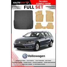 Volkswagen Passat B7 Variant 2013 Model 4d Bagaj ve Pro Serisi Havuzlu Bej Paspas Takımı