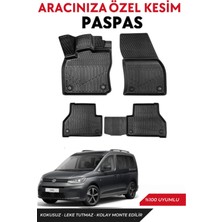 Volkswagen Caddy 2021-2022-2023-2024-2025 Model Araca Özel Havuzlu Paspas Takım