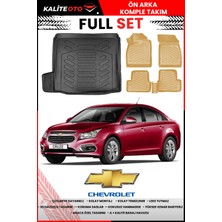 Chevrolet Cruze Sedan Tek Kulak 2015 Model 4d Bagaj ve Pro Serisi Havuzlu Bej Paspas Takımı