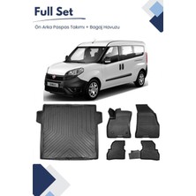Fiat Doblo Maxi 2016 Model Tam Uyumlu Paspas+Bagaj Havuzu Seti