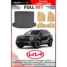 Kia Sportage Elegance Konfor Paket 2022 Sonrası 4d Bagaj ve Pro Serisi Havuzlu Bej Paspas Takımı