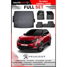 Peugeot 3008 2019 Model 4d Üst Bagaj ve Pro Serisi Havuzlu Paspas Takımı