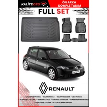 Renault Megane 2 Hatchback 2002-2009 4d Bagaj ve Pro Serisi Havuzlu Paspas Takımı