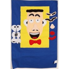 Edutoys YÜZ MODELİ PANOSU (CIRTCIRTLI) (ERKEK YÜZÜ)