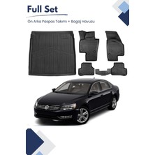 Volkswagen Passat B7 2014 Model Tam Uyumlu Paspas+Bagaj Havuzu Seti