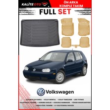 Volkswagen Golf 4 1997-2005 4d Bagaj ve Pro Serisi Havuzlu Bej Paspas Takımı