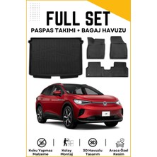 Volkswagen Id4 2024 Model Üst Birebir Uyumlu Bagaj Havuzu+Paspas Seti
