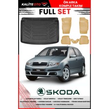 Skoda Fabia Hatchback 2000 Model 4d Bagaj ve Pro Serisi Havuzlu Bej Paspas Takımı