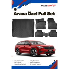 Skoda Kodiaq 2025 Model Yumuşak Paspas+Üst Bagaj Havuzu Seti