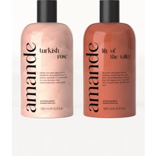 Amande Turkish Rose Gül Aromalı ve Lily Of The Valley Çiçek Aromalı Duş Jeli