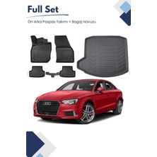 Audi A3 Sedan 2013-2014-2015-2016 Model Tam Uyumlu Paspas+Bagaj Havuzu Seti