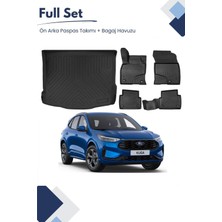 Ford Kuga 2023 Model Tam Uyumlu Paspas+Bagaj Havuzu Seti