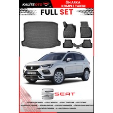 Seat Ateca 2016 Sonrası 4d Çift Kulaklı Bagaj ve Pro Serisi Havuzlu Paspas Takımı