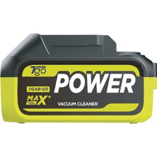 7go Yedek Batarya 18.5V 3.0AH Li-Ion – 55.5WH Max+ Power Kablosuz Araç Süpürgesi & Yıkama Bataryası