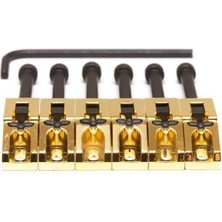 Graphtech Graph Tech PG-0080-G6 String Saver Floyd Rose Alt Eşik Seti (Gold - 6 Telli)