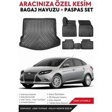 Ford Focus 3 Sedan 2011-2012-2013-2014 Model Bagaj Havuzu+Paspas Takımı Full Takım