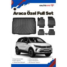 Opel Crossland 2024 Model Yumuşak Paspas+Üst Bagaj Havuzu Seti