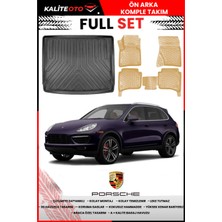 Porsche Cayenne 2016 Model 4d Bagaj ve Pro Serisi Havuzlu Bej Paspas Takımı