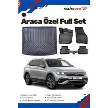 Volkswagen Tiguan All Space 5 Koltuk 2024 Model Yumuşak Paspas+Bagaj Havuzu Seti