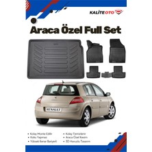 Renault Megane 2 Hatcback 2002-2003-2004-2005 Model Yumuşak Paspas+Bagaj Havuzu Seti