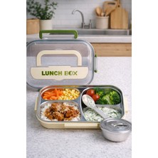 Brillant 4 Bölmeli Paslanmaz Çelik Lunch Box BR-6673 26X20X7,5CM