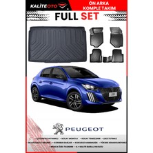 Peugeot 208 2023 Model 4d Bagaj ve Pro Serisi Havuzlu Paspas Takımı