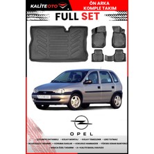 Opel Corsa B 1993-2000 4d Bagaj ve Pro Serisi Havuzlu Paspas Takımı