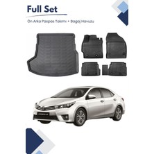 Toyota Corolla 2017 Model Tam Uyumlu Paspas+Bagaj Havuzu Seti