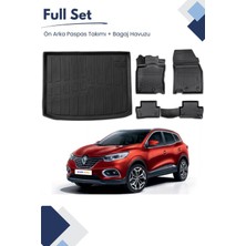 Renault Kadjar 2019 Model Tam Uyumlu Paspas+Bagaj Havuzu Seti