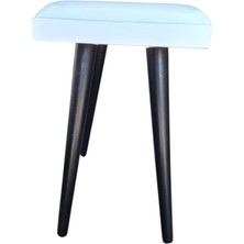 Karin PB100WH Dekoratif Piyano Taburesi - Beyaz | Konforlu Dolgulu Oturum, Sağlam Iskelet ve Şık Tasarım