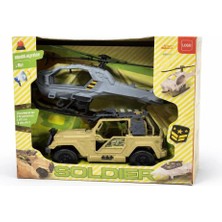 Nasyonel Toys Askeri Araç & Helikopter Oyuncak Seti – Jeep ve Helikopter Figürlü Oyun Seti