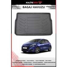 Peugeot 208 2012-2019 4d Bagaj Havuzu Araca Özel Birebir Uyumlu Kokusuz