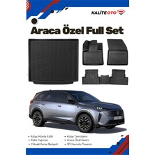 Peugeot 5008 Hybrid 2024 Model Yumuşak Paspas+Bagaj Havuzu Seti