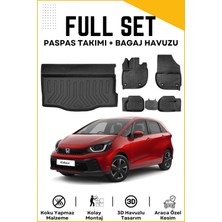 Honda Jazz Crosstar 2024 Model Birebir Uyumlu Bagaj Havuzu+Paspas Seti