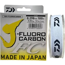 Daiwa J-Fluorocarbon Fc 100MT 0.298MM 12LB %100 Fluorocarbon Misina