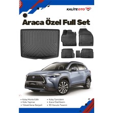 Toyota Corolla Cross 2023 Model Yumuşak Paspas+Bagaj Havuzu Seti