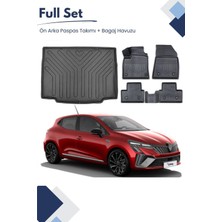 Renault Clio 5 2022 Model Tam Uyumlu Paspas+Bagaj Havuzu Seti