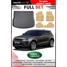 Land Rover Evoque 2012 Model 4d Bagaj ve Pro Serisi Havuzlu Bej Paspas Takımı